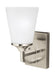 Generation Lighting. - 4124501-962 - One Light Wall / Bath Sconce - Hanford - Brushed Nickel