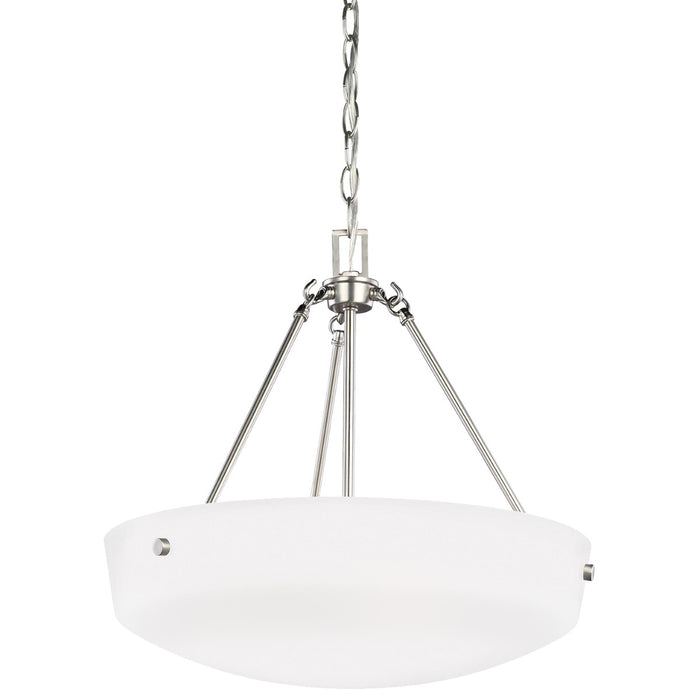 Generation Lighting. - 6615203-962 - Three Light Pendant - Kerrville - Brushed Nickel