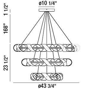 Eurofase - 30082-014 - LED Chandelier - Banderia - Bronze