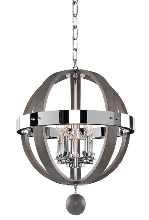 Kalco - 300480CH - Five Light Pendant - Sharlow - Chrome