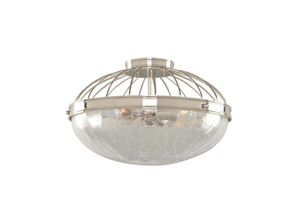 Kalco - 311342PN - Three Light Flush Mount - Montauk - Polished Nickel