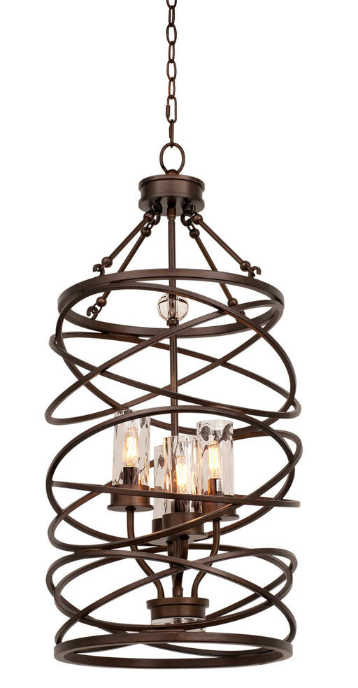 Kalco - 6607EZ - Four Light Foyer Pendant - Eternity - Etruscan Bronze