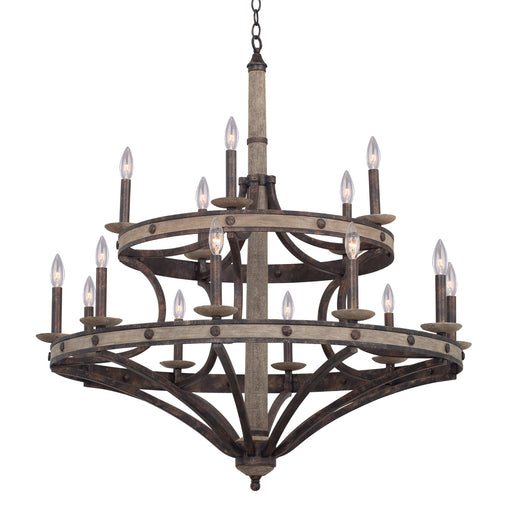 Kalco - 7040FG - 15 Light Chandelier - Coronado - Florence Gold