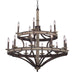 Kalco - 7040FG - 15 Light Chandelier - Coronado - Florence Gold