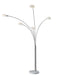 Adesso Home - 3346-22 - Five Light Arc Lamp - Luna - White Marble