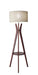 Adesso Home - 3471-15 - Floor Lamp - Bedford - Solid Walnut Wood