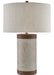 Currey and Company - 6000-0038 - One Light Table Lamp - Baptiste - Ivory/Brown/Brushed Brass