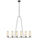 Visual Comfort Signature - ARN 5201AI-L - Six Light Chandelier - Fontaine - Aged Iron