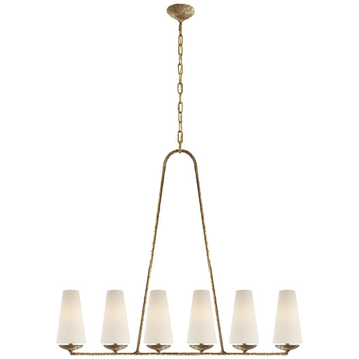 Visual Comfort Signature - ARN 5201GP-L - Six Light Chandelier - Fontaine - Gilded Plaster