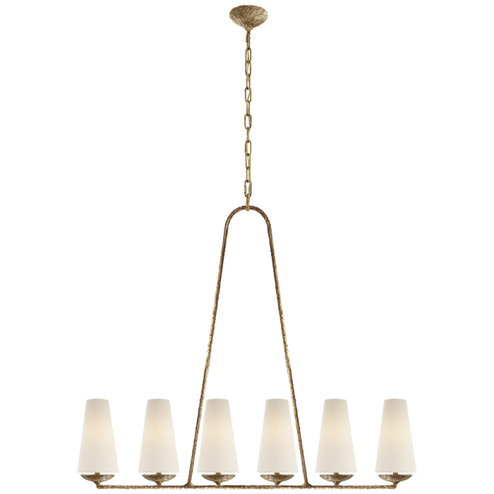 Visual Comfort Signature - ARN 5201GP-L - Six Light Chandelier - Fontaine - Gilded Plaster