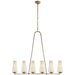 Visual Comfort Signature - ARN 5201GP-L - Six Light Chandelier - Fontaine - Gilded Plaster