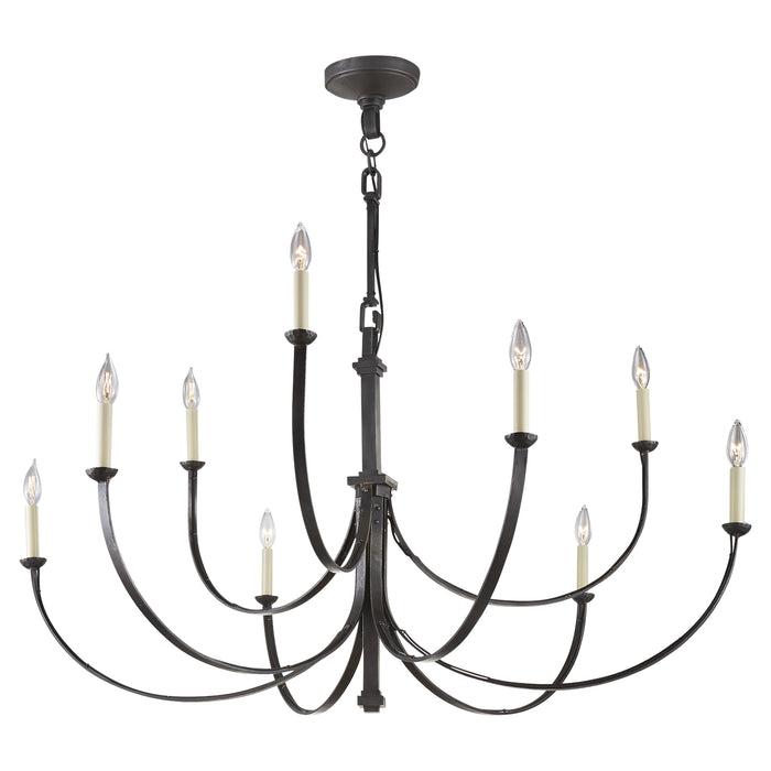 Visual Comfort Signature - SK 5022AI - Nine Light Chandelier - Reims - Aged Iron