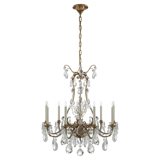 Visual Comfort Signature - TOB 5470GI - Nine Light Chandelier - Yves - Gilded Iron