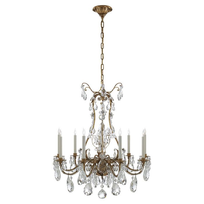 Visual Comfort Signature - TOB 5470GI - Nine Light Chandelier - Yves - Gilded Iron