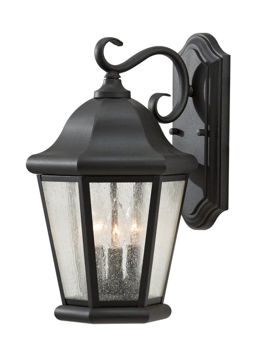 Generation Lighting. - OL5902BK - Three Light Outdoor Wall Lantern - Martinsville - Black