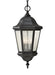 Generation Lighting. - OL5911BK - Three Light Outdoor Pendant - Martinsville - Black