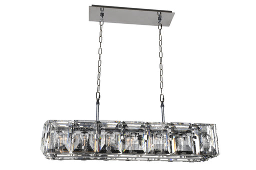 Kalco - 390465SL - Seven Light Island Pendant - Giada - Stainless Steel