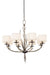 Kalco - 501051BJT - Eight Light Chandelier - Denali - Bronze Jewel Tone