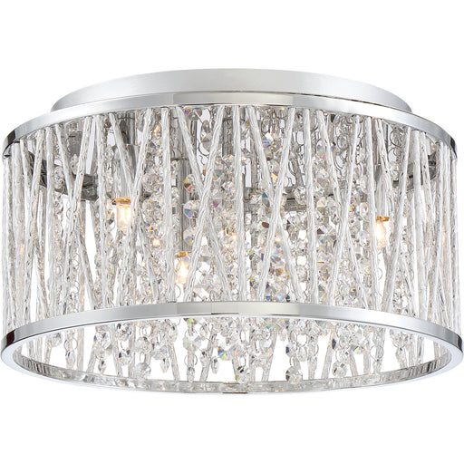 Quoizel - PCCC1614C - Four Light Flush Mount - Crystal Cove - Polished Chrome