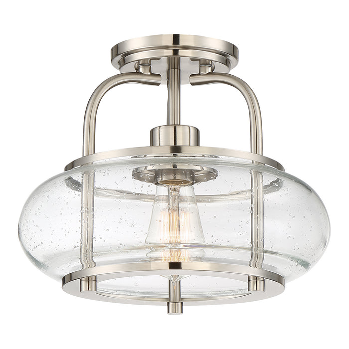 Quoizel - TRG1712BN - One Light Semi Flush Mount - Trilogy - Brushed Nickel