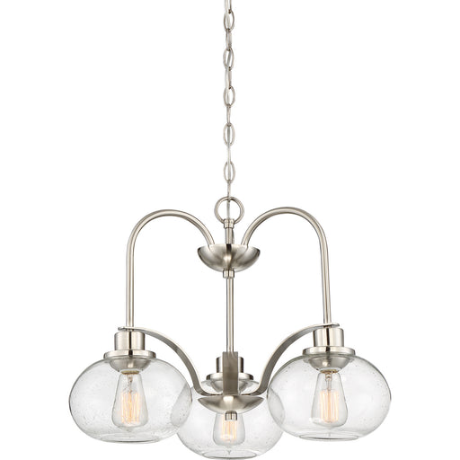 Quoizel - TRG5103BN - Three Light Chandelier - Trilogy - Brushed Nickel