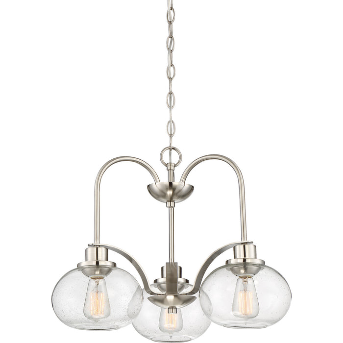 Quoizel - TRG5103BN - Three Light Chandelier - Trilogy - Brushed Nickel