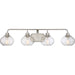 Quoizel - TRG8604BN - Four Light Bath Fixture - Trilogy - Brushed Nickel