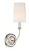 Crystorama - 2241-PN - One Light Wall Sconce - Sylvan - Polished Nickel