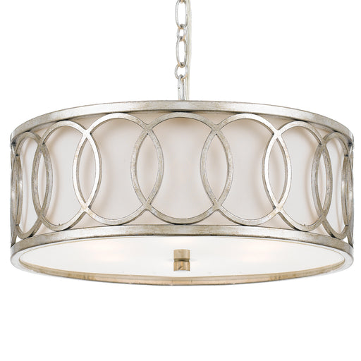 Crystorama - 287-SA - Six Light Chandelier - Graham - Antique Silver