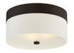 Crystorama - 293-DB - Three Light Flush Mount - Grayson - Dark Bronze