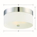 Crystorama - 293-PN - Three Light Flush Mount - Grayson - Polished Nickel