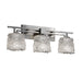 Justice Designs - GLA-8703-30-LACE-NCKL - Three Light Bath Bar - Veneto Luce - Brushed Nickel