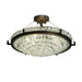 Justice Designs - GLA-9682-35-LACE-DBRZ - Six Light Semi-Flush Mount - Veneto Luce - Dark Bronze