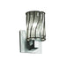 Justice Designs - WGL-8921-10-SWCB-NCKL - One Light Wall Sconce - Wire Glass - Brushed Nickel