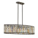 Fredrick Ramond - FR33738VBZ - LED Linear Chandelier - Gemma - Vintage Bronze