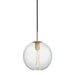 Hudson Valley - 2010-AGB-CL - One Light Pendant - Rousseau - Aged Brass