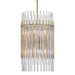 Hudson Valley - 6315-AGB - Eight Light Pendant - Wallis - Aged Brass