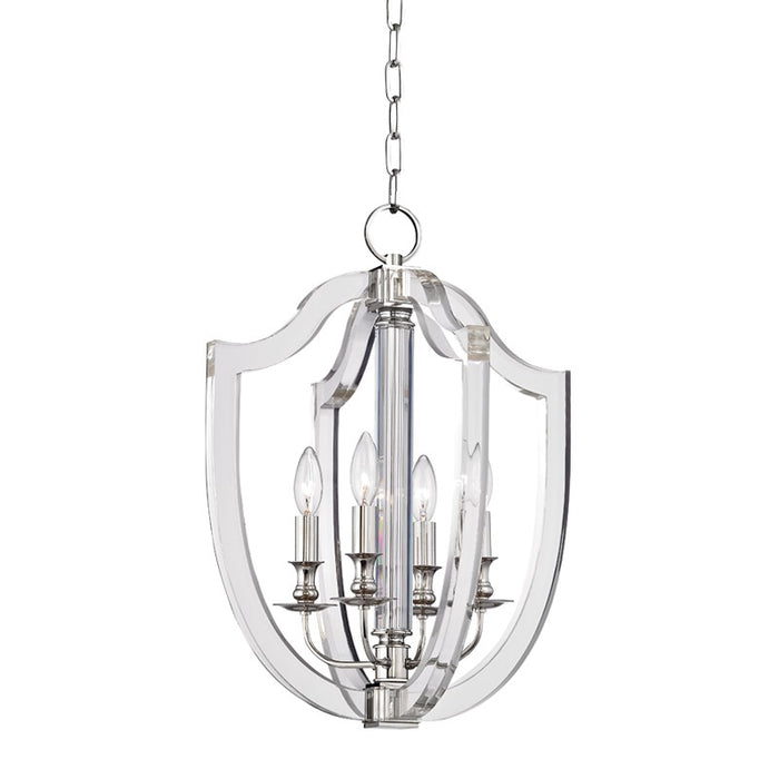 Hudson Valley - 6516-PN - Four Light Pendant - Arietta - Polished Nickel