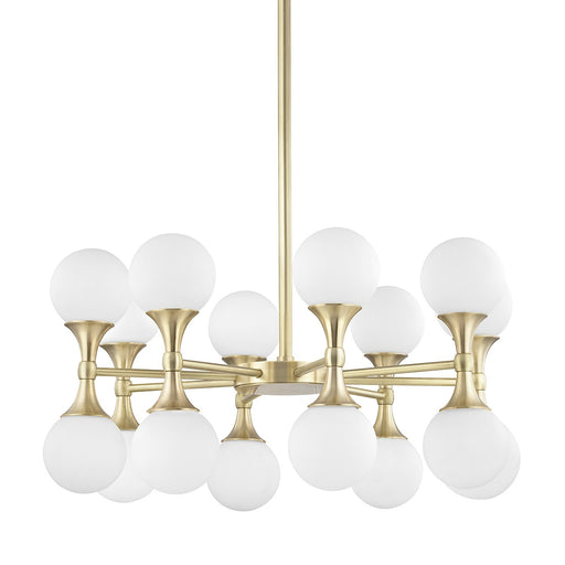 Hudson Valley - 3316-AGB - LED Chandelier - Astoria - Aged Brass