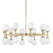 Hudson Valley - 3320-AGB - LED Chandelier - Astoria - Aged Brass