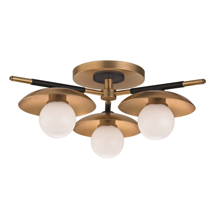 Hudson Valley - 9823-AGB - LED Semi Flush Mount - Julien - Aged Brass