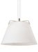 Visual Comfort Modern - 700TDDEVPWNW - One Light Pendant - Devin - Polished Nickel/White