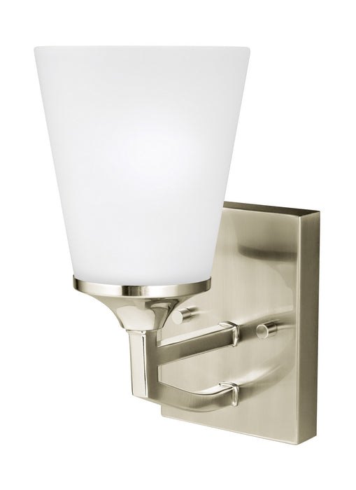 Generation Lighting. - 4124501EN3-962 - One Light Wall / Bath Sconce - Hanford - Brushed Nickel