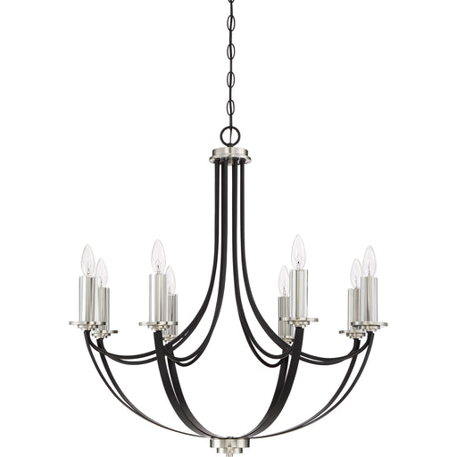 Quoizel - ANA5008K - Eight Light Chandelier - Alana - Mystic Black