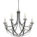 Quoizel - ANA5008K - Eight Light Chandelier - Alana - Mystic Black