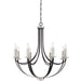 Quoizel - ANA5008K - Eight Light Chandelier - Alana - Mystic Black