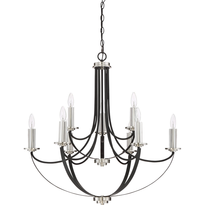 Quoizel - ANA5009K - Nine Light Chandelier - Alana - Mystic Black