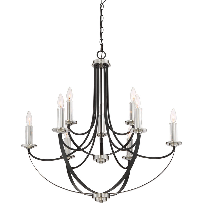 Quoizel - ANA5009K - Nine Light Chandelier - Alana - Mystic Black