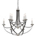 Quoizel - ANA5009K - Nine Light Chandelier - Alana - Mystic Black