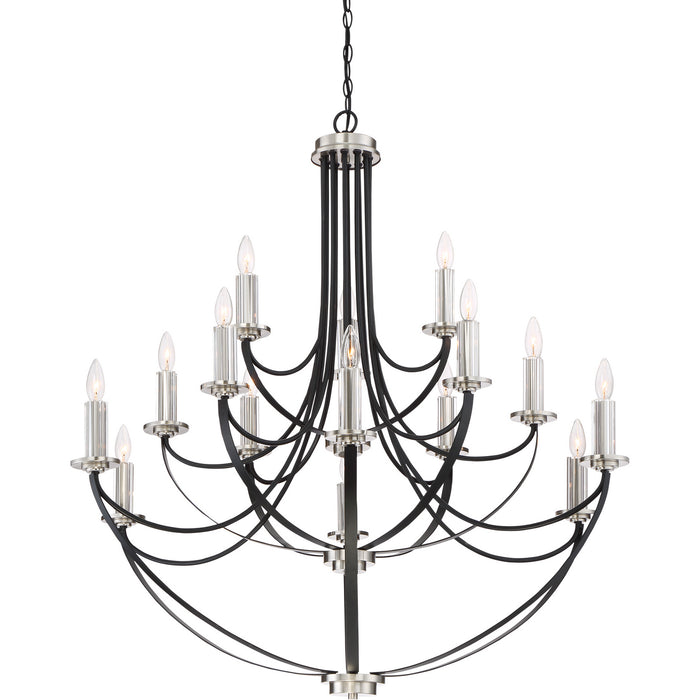 Quoizel - ANA5015K - 15 Light Chandelier - Alana - Mystic Black